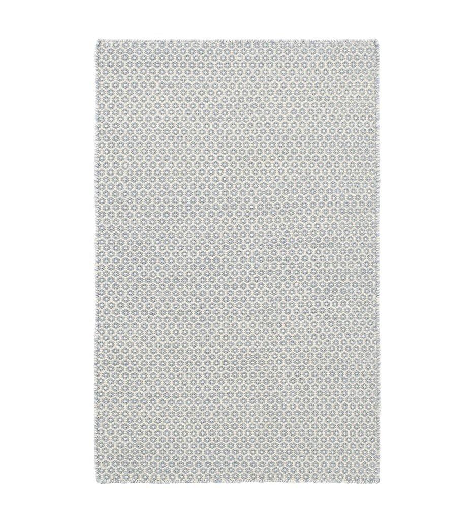 Honeycomb French Blue / Ivory Woven Wool Rug