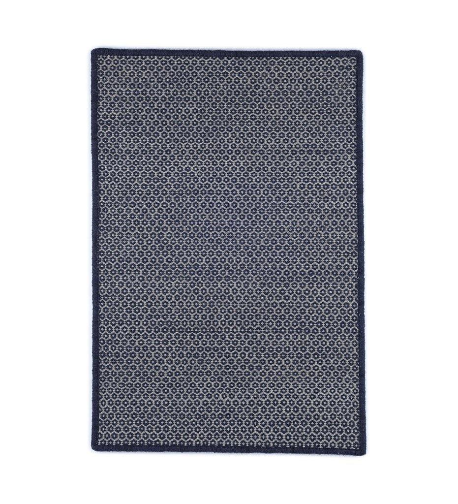 Honeycomb Indigo / Grey Woven Wool Rug