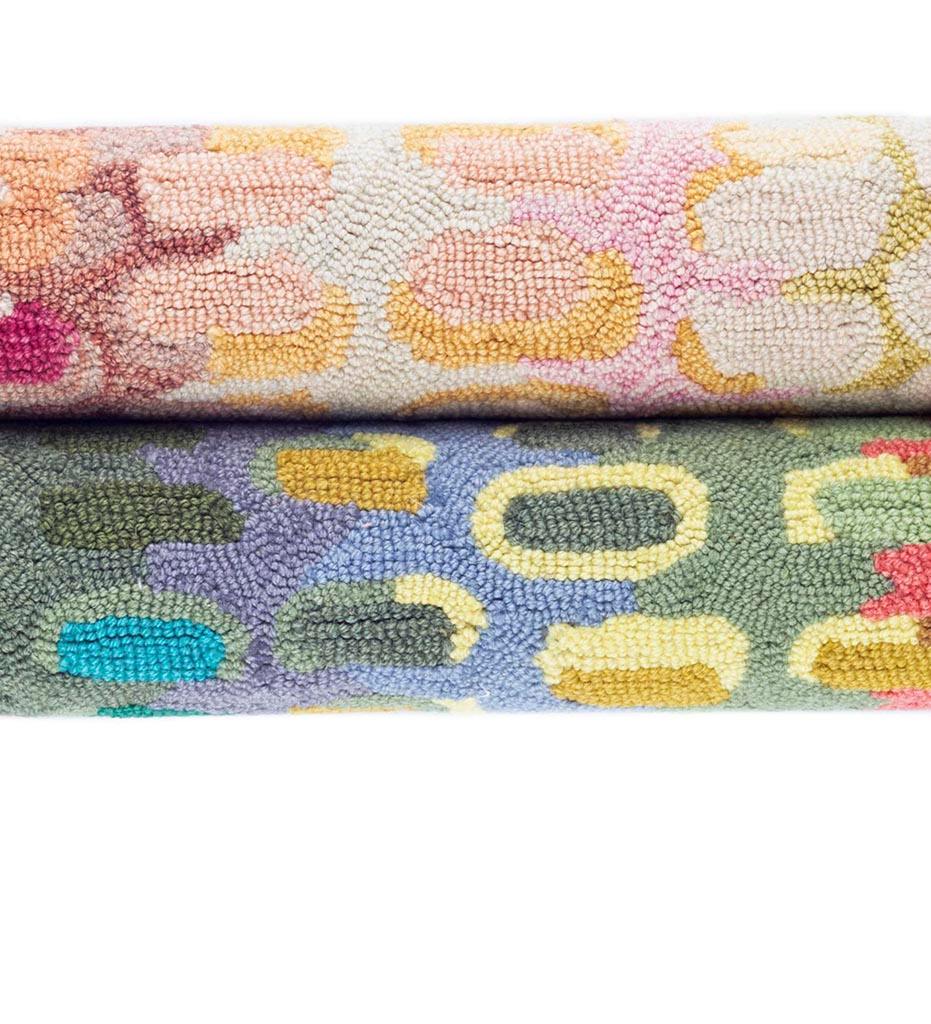 lifestyle, Paint Chip Pastel Micro Hooked Wool Rug