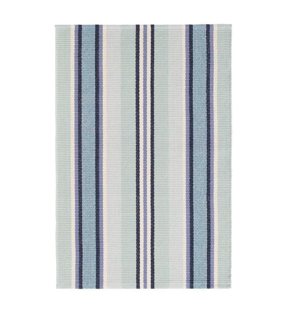 lifestyle, Dash and Albert Barbados Stripe Woven Cotton Rug