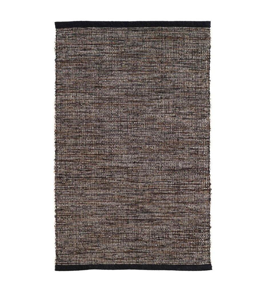 lifestyle, Dash and Albert Grant Black/Brown Woven Cotton Rug