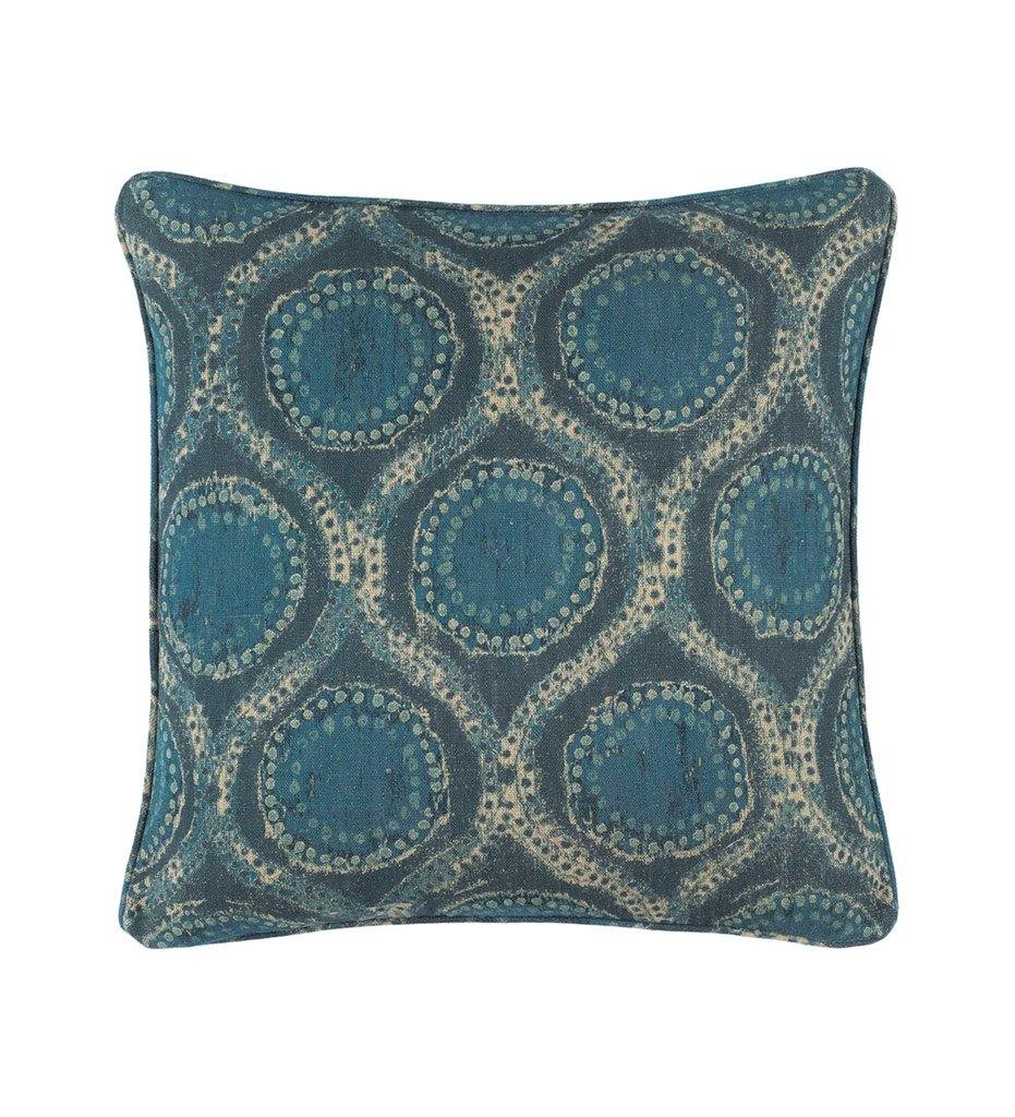 Dash and Albert Willowleaf Linen Blue Decorative Pillow