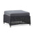 Cane-line Diamond Graphite All-Weather Weave Outdoor Footstool 8302LGSG