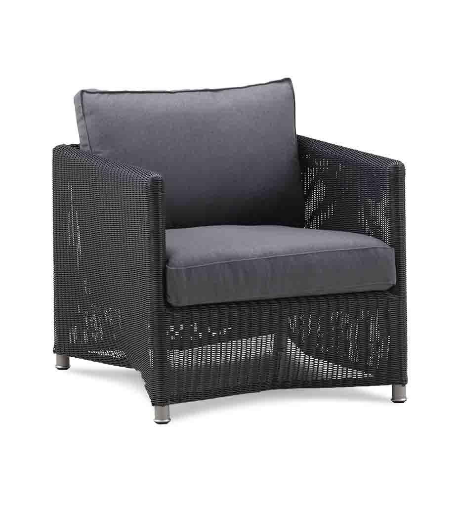 Cane-line Diamond Graphite All-Weather Weave Lounge Chair 8402LGSG