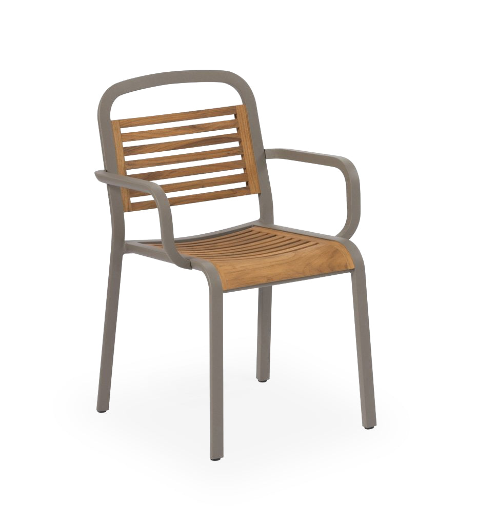 EGO Paris Marumi Arm Chair - Teak Slats EM17MDA2