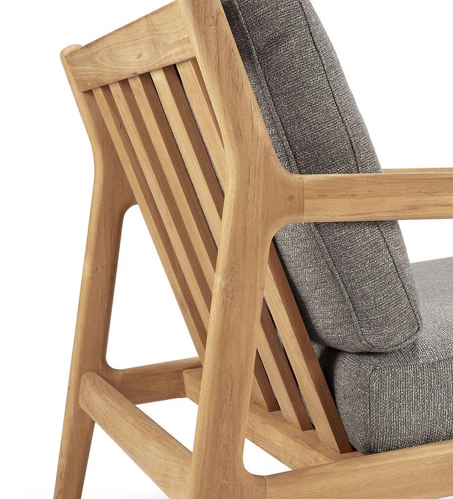 Teak Jack Outdoor Lounge Chair - Mocha - 30 in