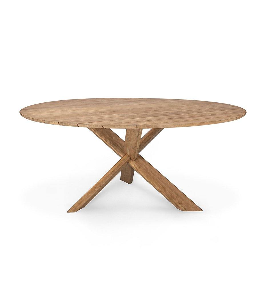 Teak Circle Outdoor Dining Table - 54 inch