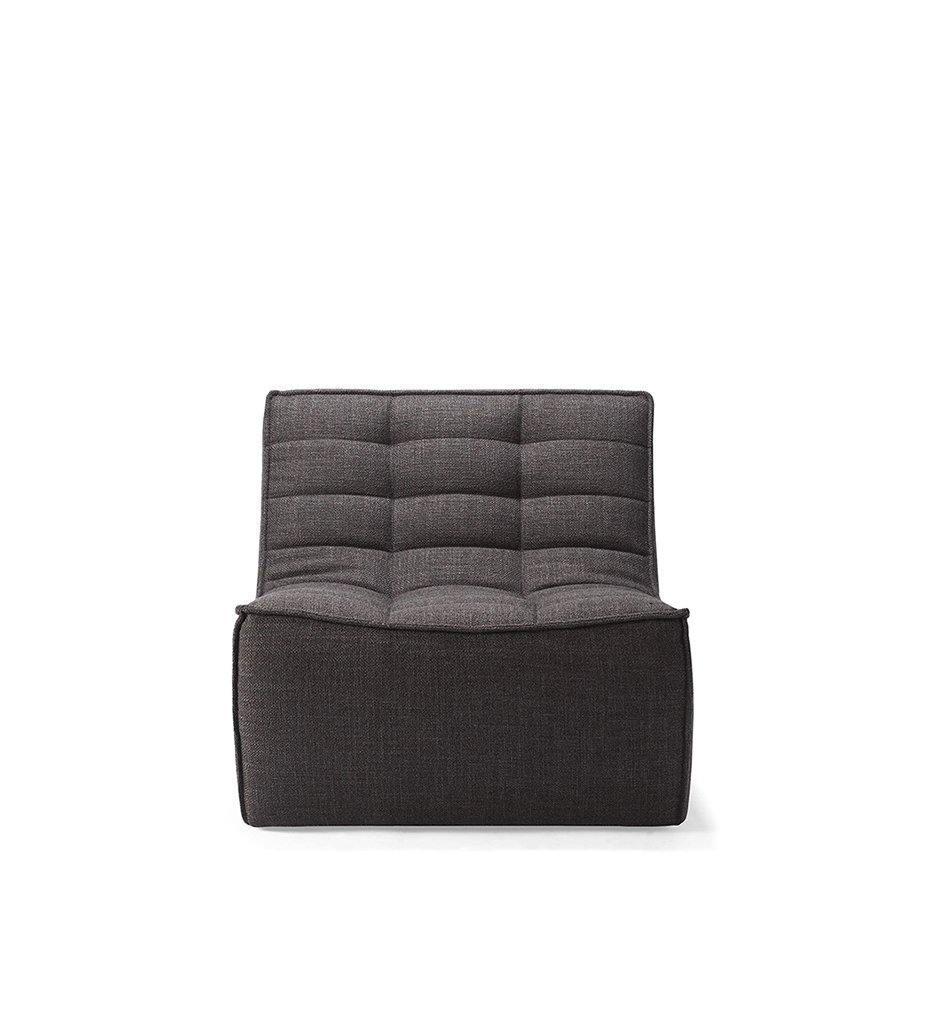 N701 1-Seater Sofa - Dark Grey