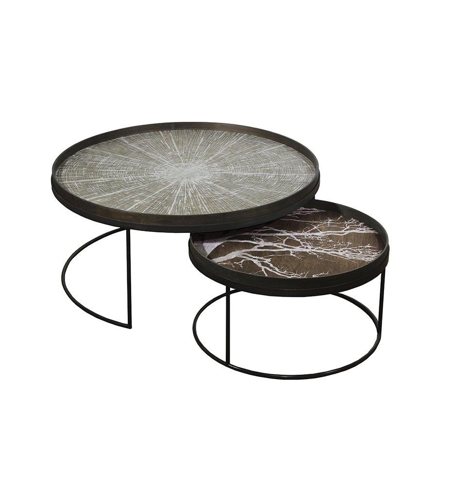Round Tray Coffee Table Set - L/XL