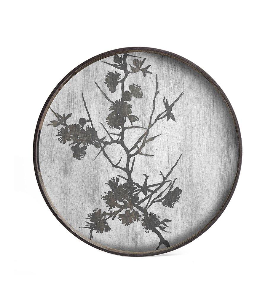 Blossom Wooden Tray - Round - S