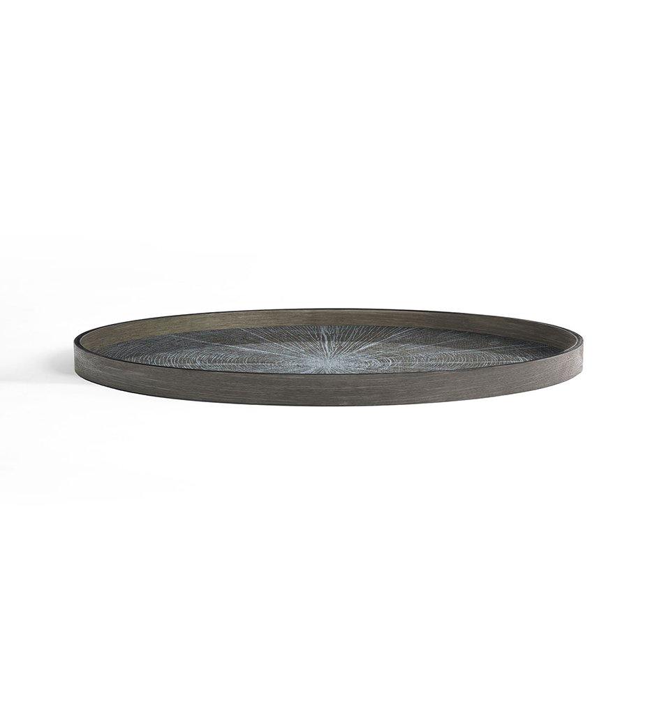 White Slice Wooden Tray - Round - XL