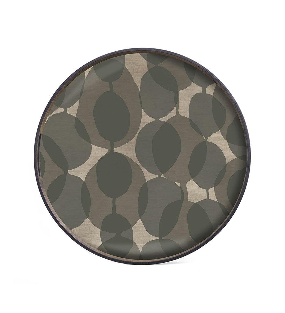 Connected Dots Glass Tray - Round - S