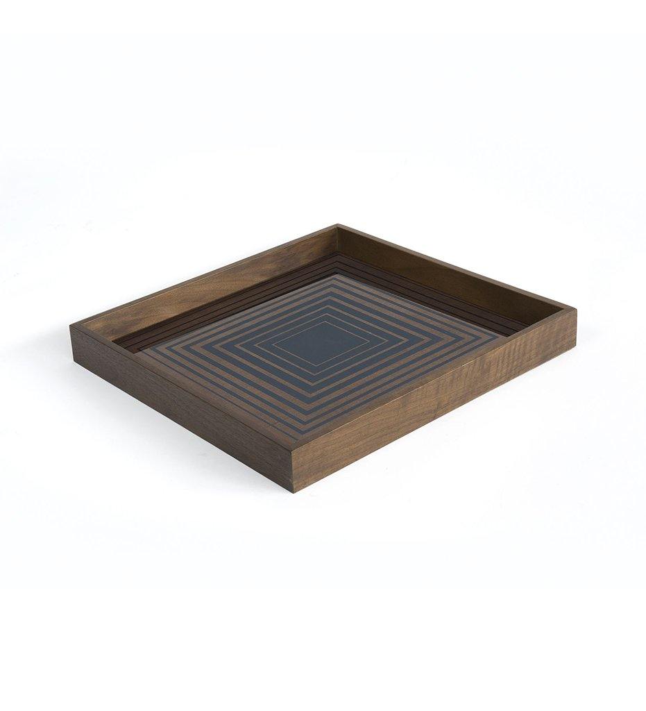 Ink Squares Glass Tray - Square - S