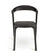 Oak Black Bok Dining Chair - Black Leather