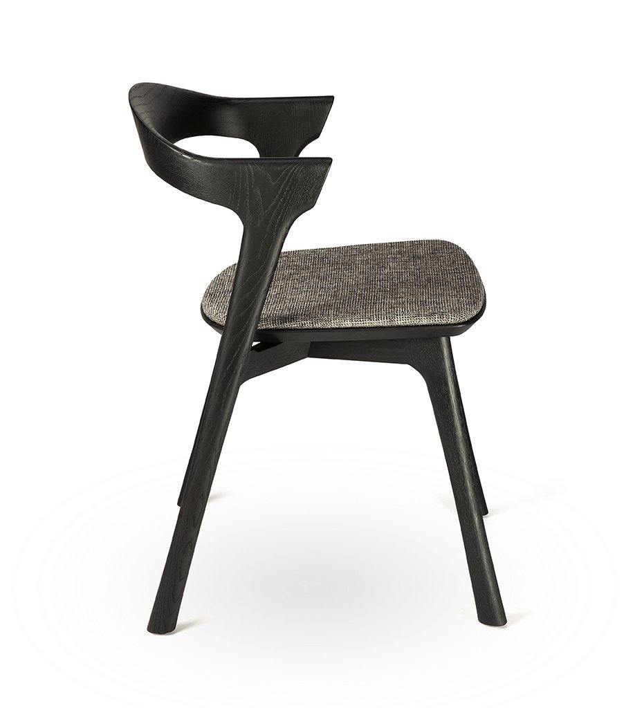 Oak Black Bok Dining Chair - Grey