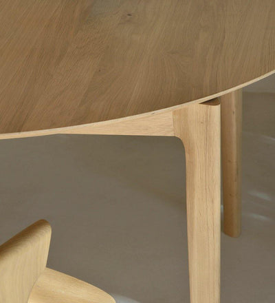 lifestyle, Oak Bok Round Extendable Dining Table