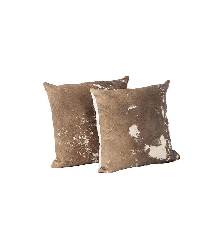 Four Hands Modern Cowhide Pillow Sets - Warm Brown SMAT-002AK