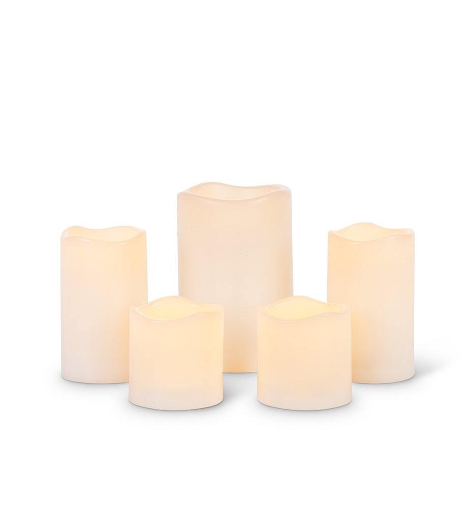 Gerson Gerson Outdoor LED Bisque Candles (Set of 5)