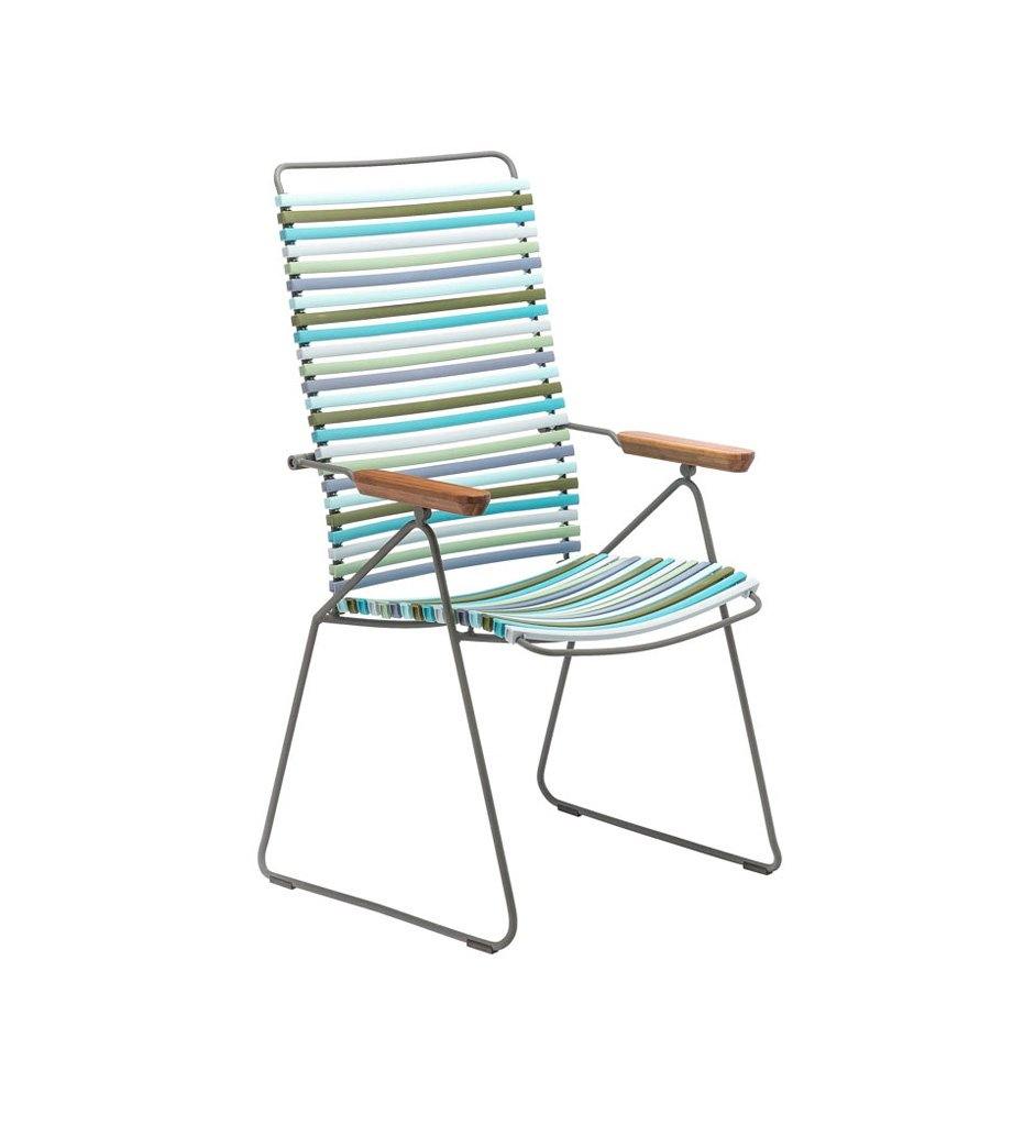 Click Arm Chair-Recline,image:Multi 2 Green Blue Gradation 84 #10803-8418