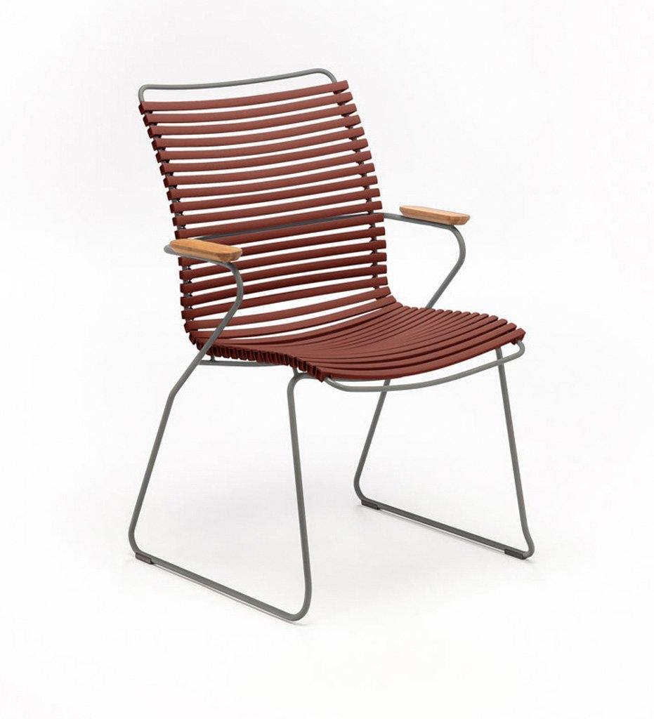 Click Arm Chair-Tall Back,image:Paprika 19 # 10812-1918