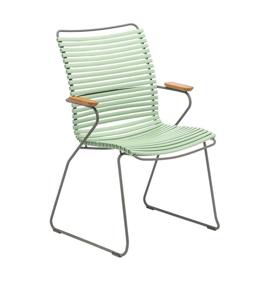Click Arm Chair-Tall Back,image:Dusty Green 76 # 10812-7618