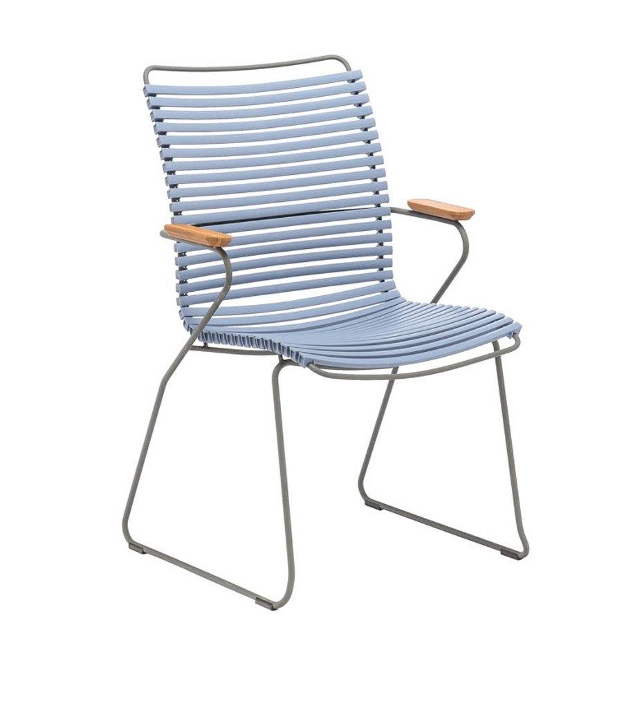 Click Arm Chair-Tall Back,image:Pigeon Blue 82 # 10812-8218
