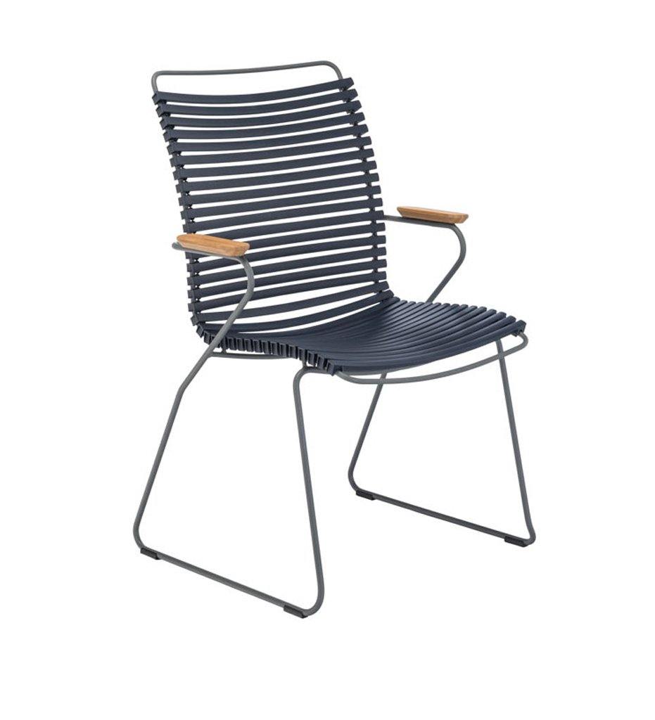 Click Arm Chair-Tall Back,image:Dark Blue 91 # 10812-9118