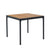 Four Dining Table - Square - Bamboo,image:Black HOU # 12401-0324