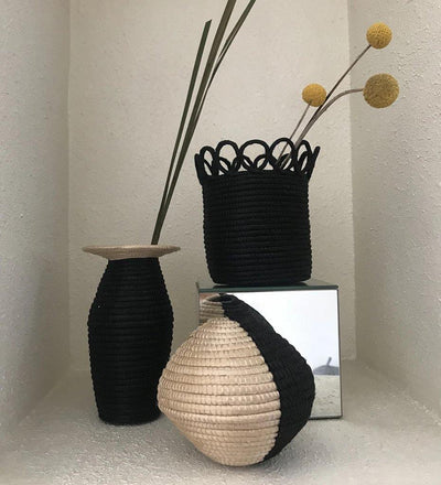 lifestyle, Black and Sand Atelier Vase