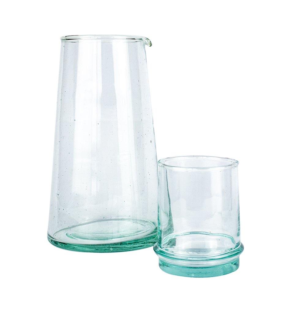 Kiss That Frog Beldi Small Tapered Carafe Clear