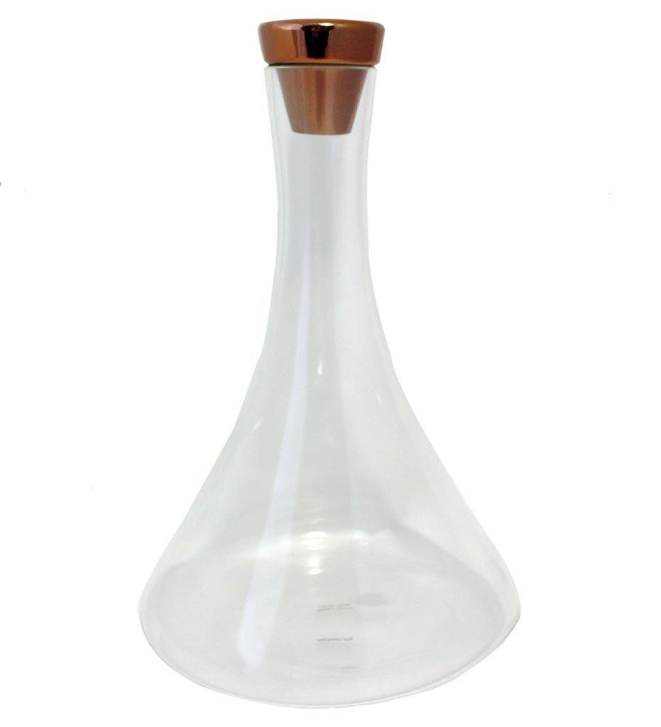 Carafe with Vintage Copper Wine Stopper
