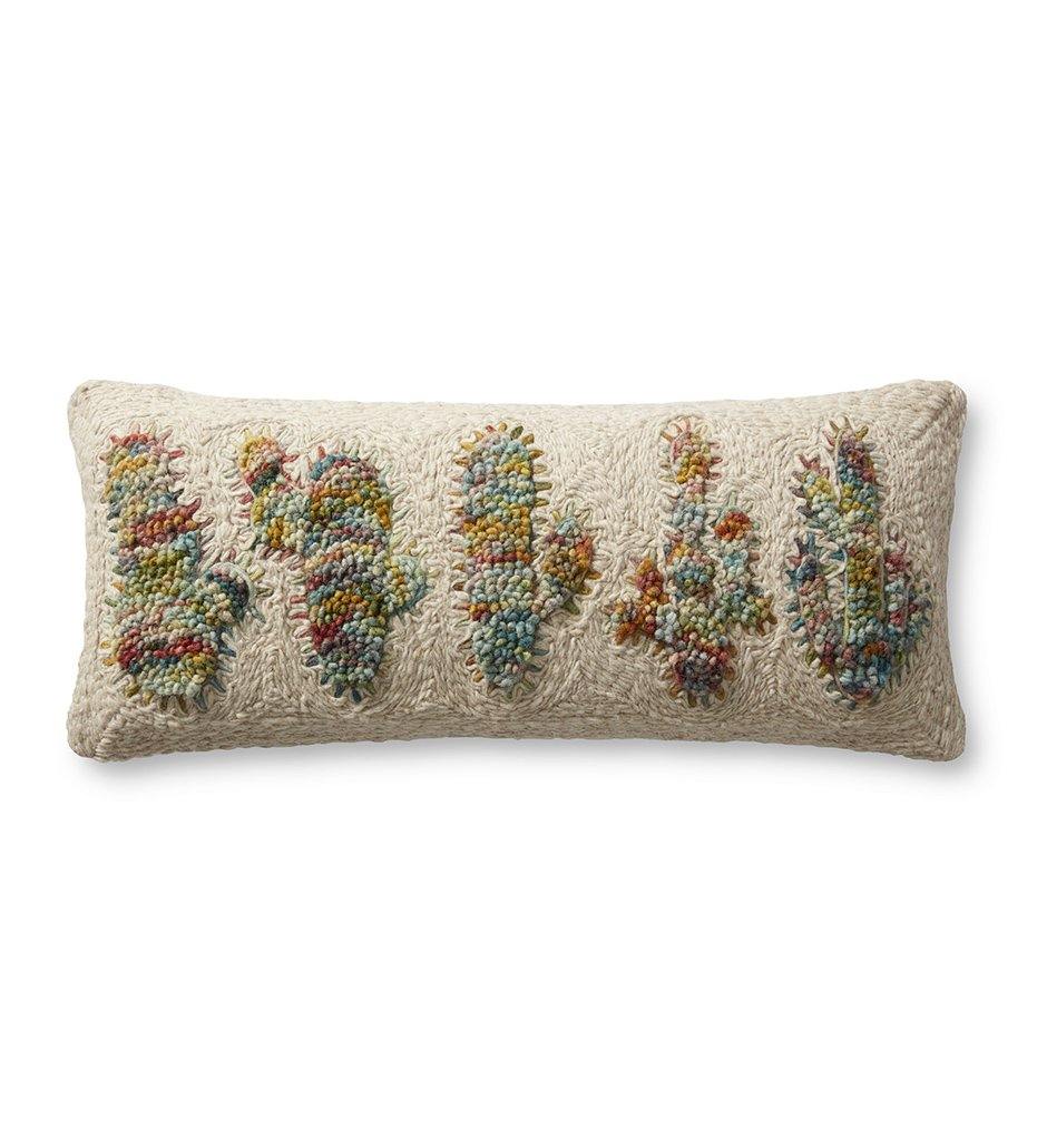 P0975 Multi Color Cactus Lumbar Pillow