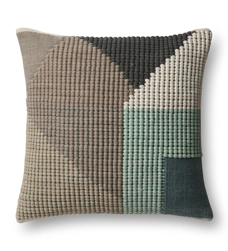Teal &amp; Multi Color Indoor/Outdoor Pillow - Large