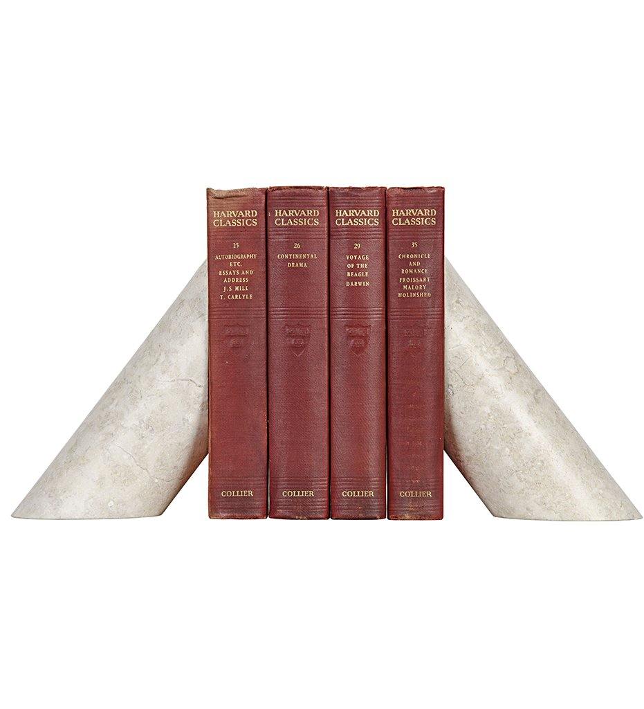 Architectural Bookends - White Marble