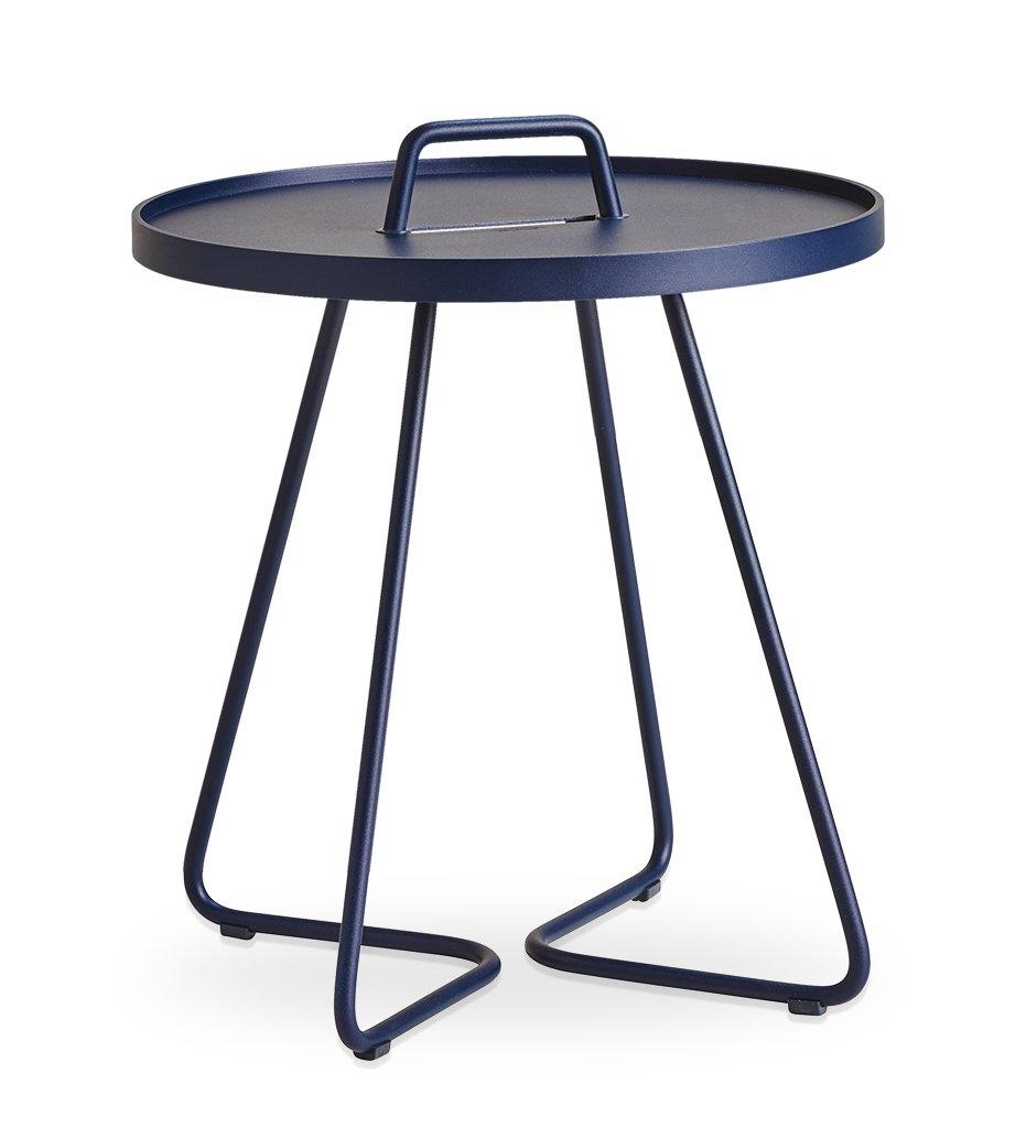 Cane-Line On the Move Outdoor Aluminum Side Table - Small,image:Midnight Blue AB # 5065AB