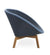 Cane-Line Peacock Lounge Chair w/Teak - Outdoor Weave,image:Teak-Midnight-Dusty Blue BCT # 5458BCT