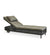 Cane-line Presley Outdoor Black All-Weather Rattan Sunbed Chaise 5559LS with Taupe Cushion YSN97