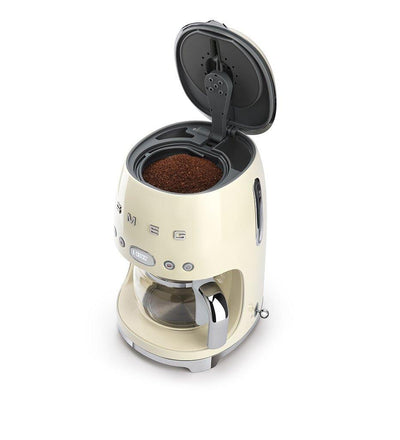 lifestyle, SMEG cream drip filter coffee machine