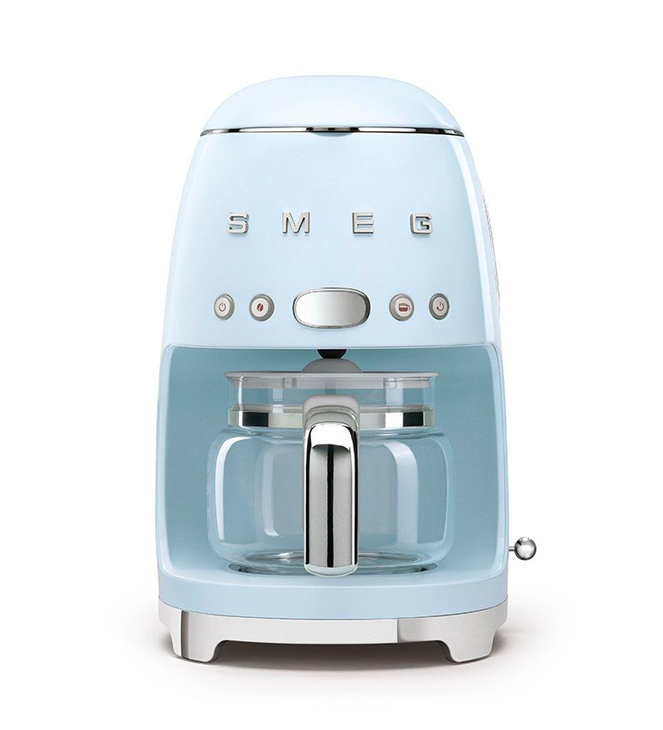 SMEG pastel blue drip filter coffee machine
