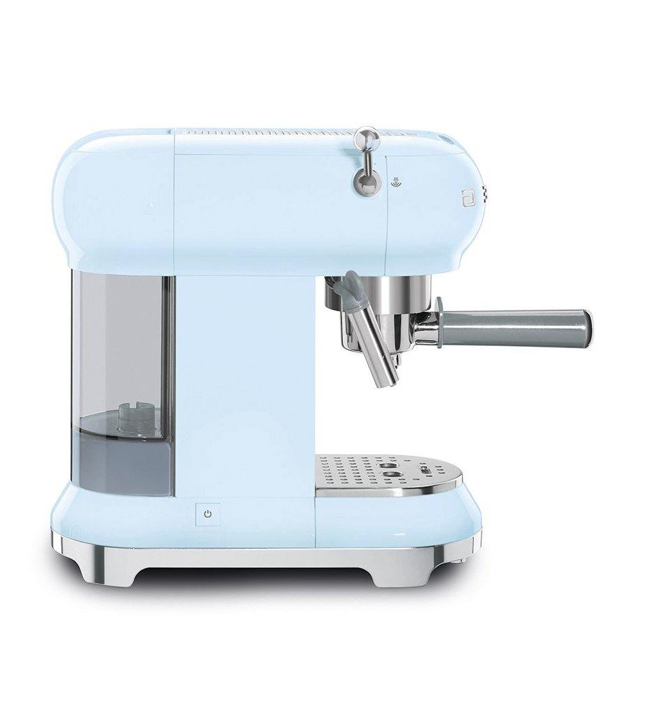 SMEG pastel blue espresso machine