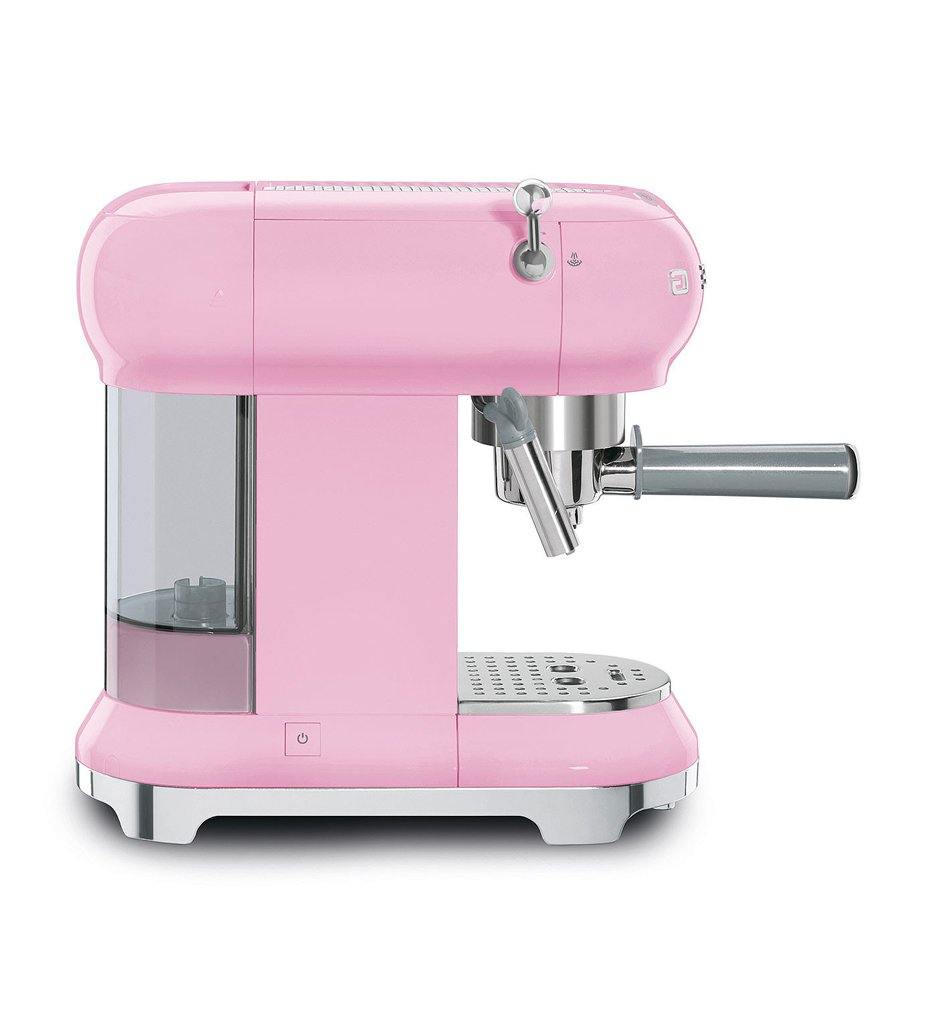 SMEG pink espresso machine