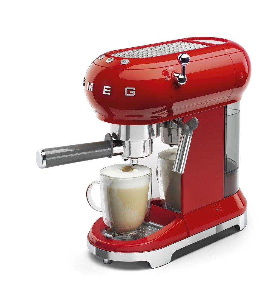 lifestyle, SMEG red espresso machine