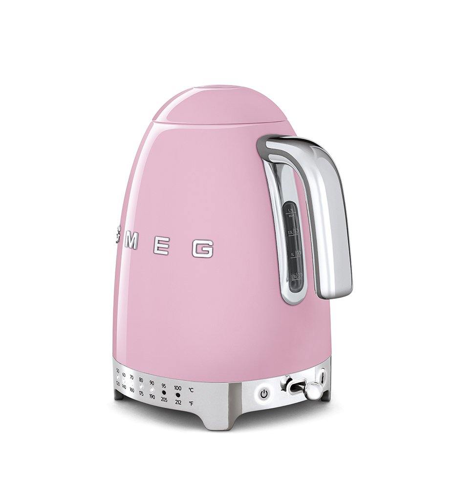 SMEG pink variable temperature kettle