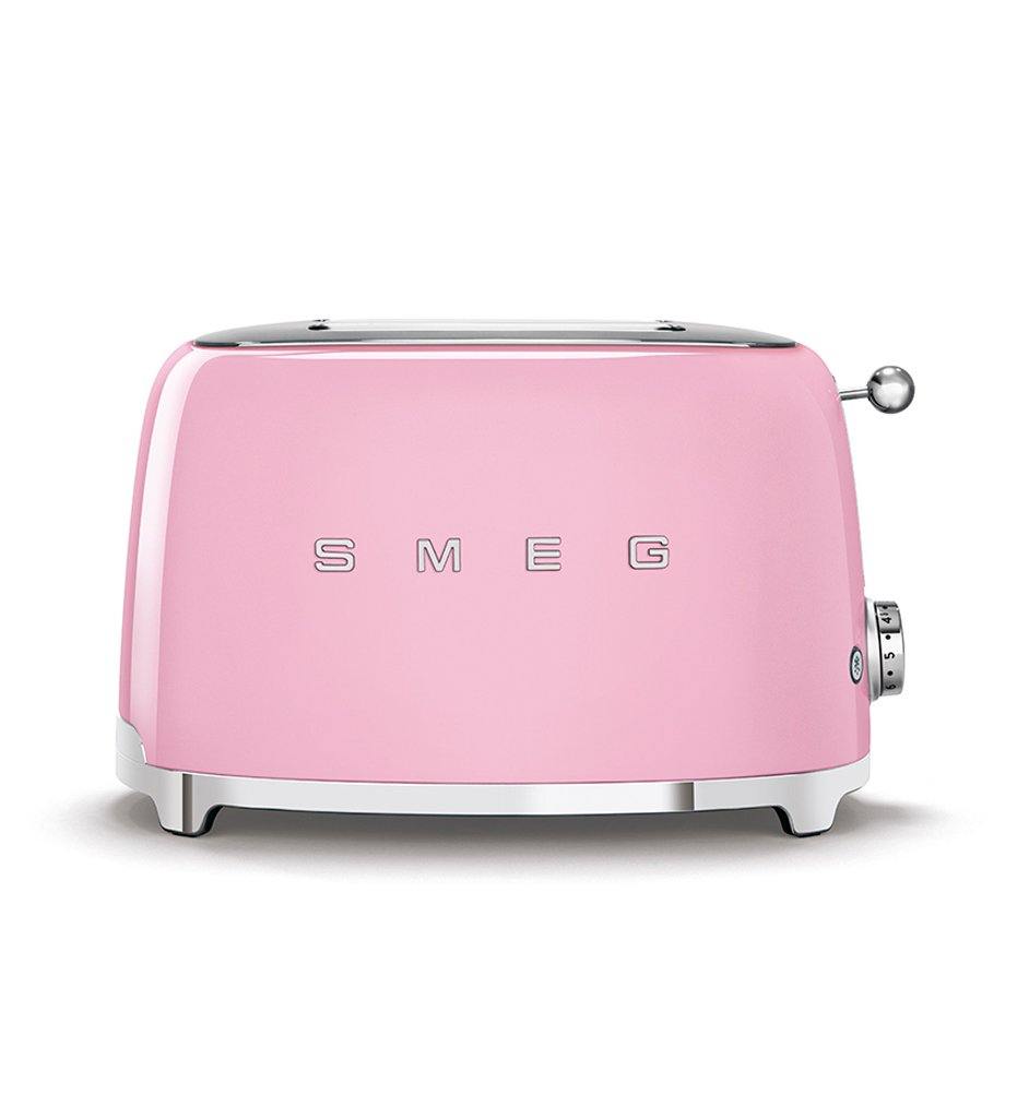SMEG pink 2-slice toaster