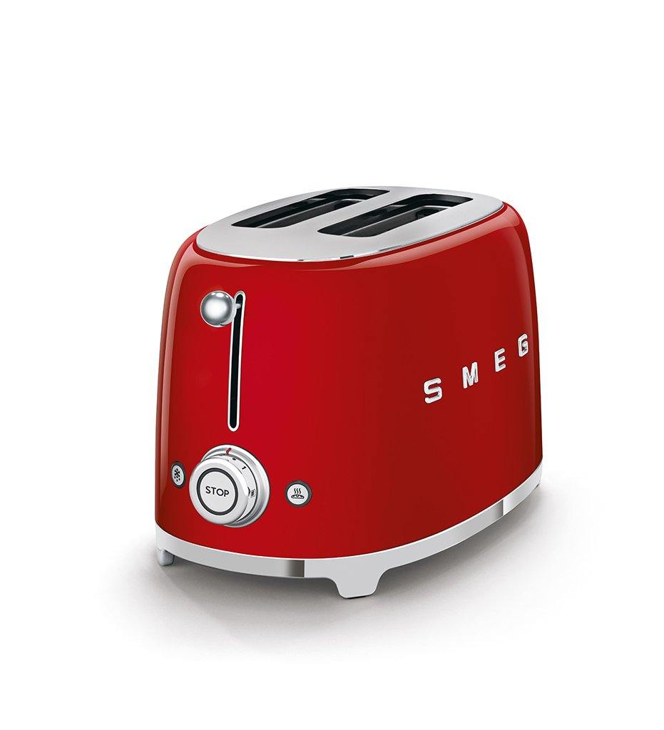 SMEG red 2-slice toaster