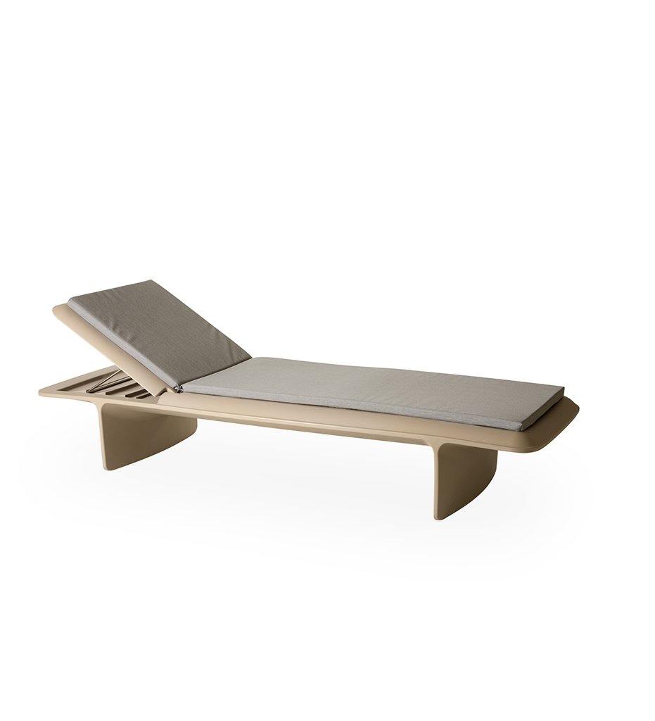 Allred Co-Slide-Ponente Sun Lounger with cushion