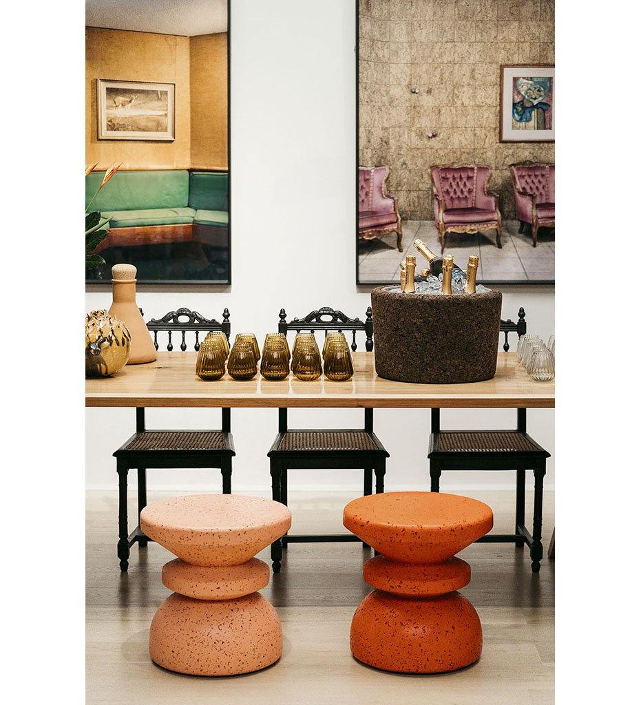 lifestyle, Wiid African Cork Stool - One / Painted Colors