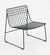 Almeco Lionel Lounge Chair Outdoor Wire Graphite